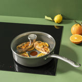 Tefal renew+ hapjespan - ø24 cm - met deksel - keramisch - pfas-vrij - geschikt voor inductie - afbeelding 2