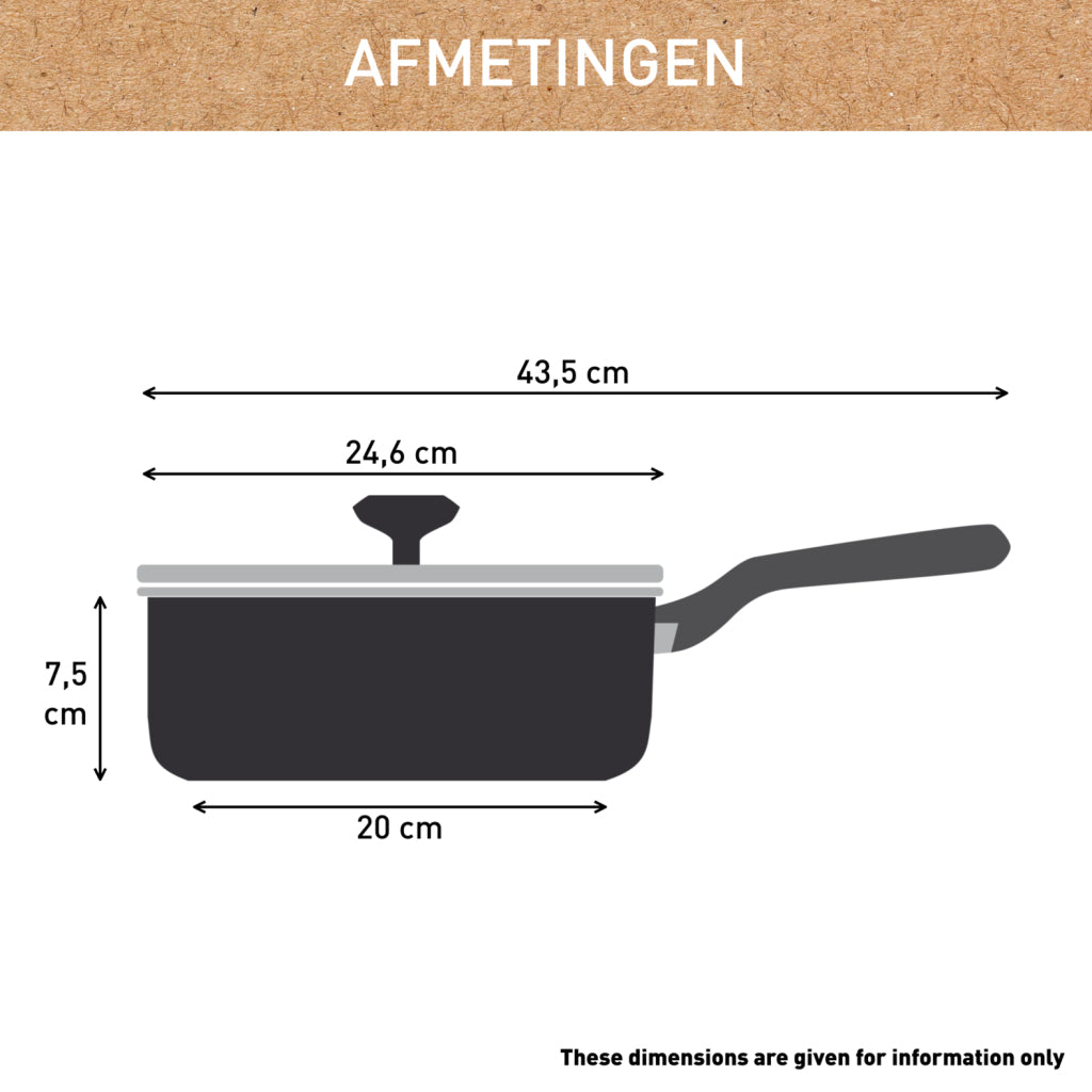 Tefal tefal c42432 renew+ keramische hapjespan 24cm met deksel