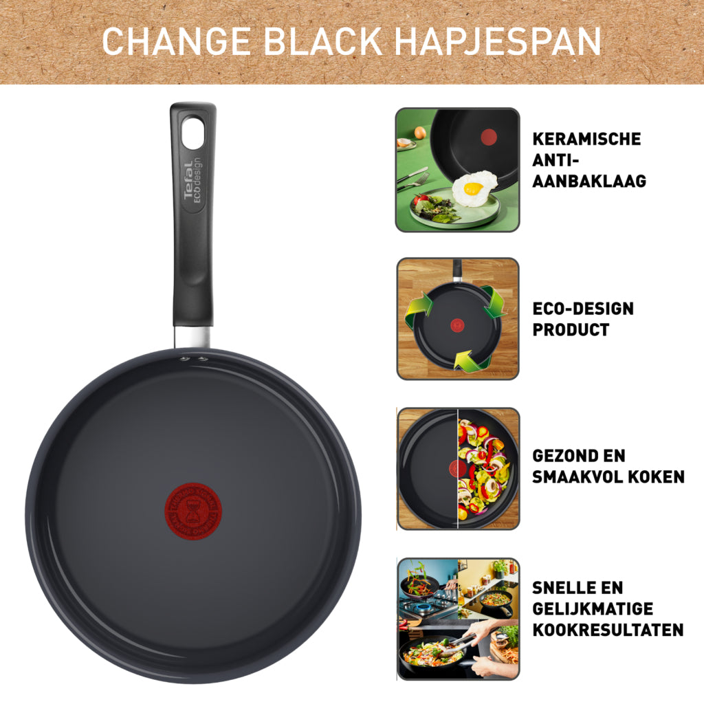 Tefal change black hapjespan 24cm