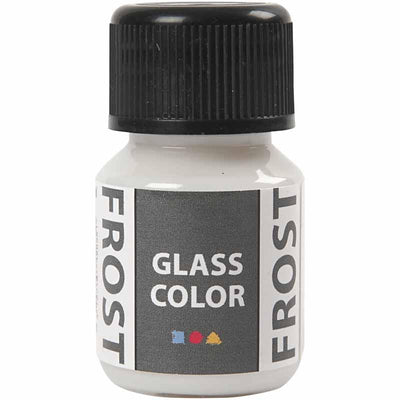 Creativ company glass color frost, wit, 30 ml 1 fles