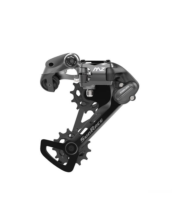 Achterderailleur 12V medium kooi direct zwart