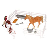 Kids Globe Globe Speelset Paard, Ruiter met Accessoires, 1:24