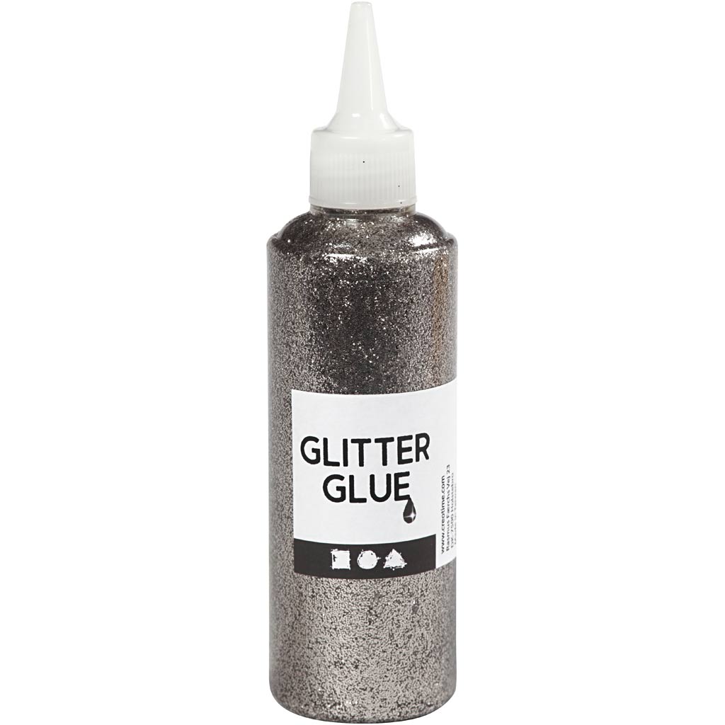 Creativ company glitterlijm, zilver, 118 ml 1 fles