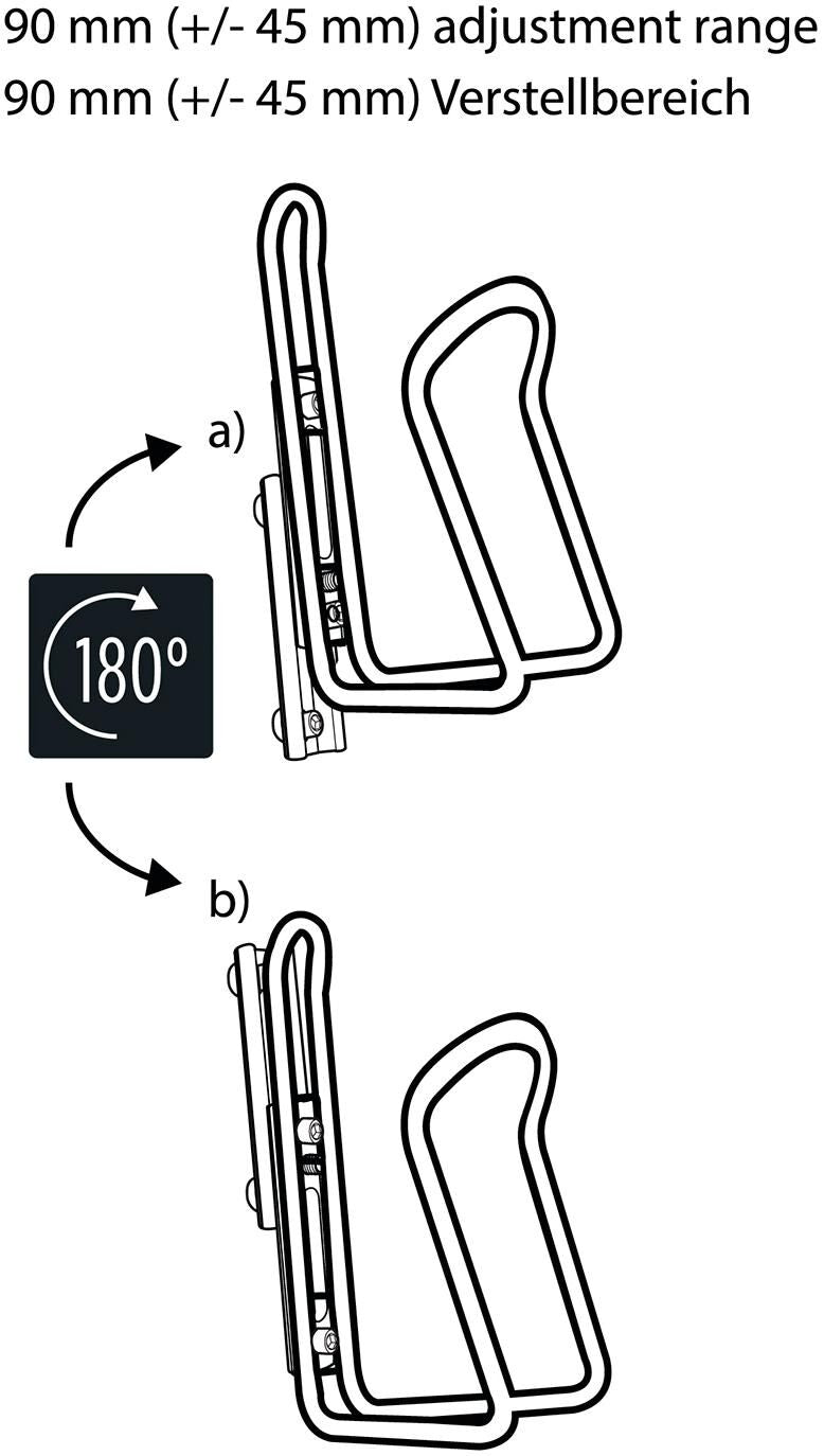 M-wave bidonhouder-adapter ada slide bot.cage adapter ada slide black