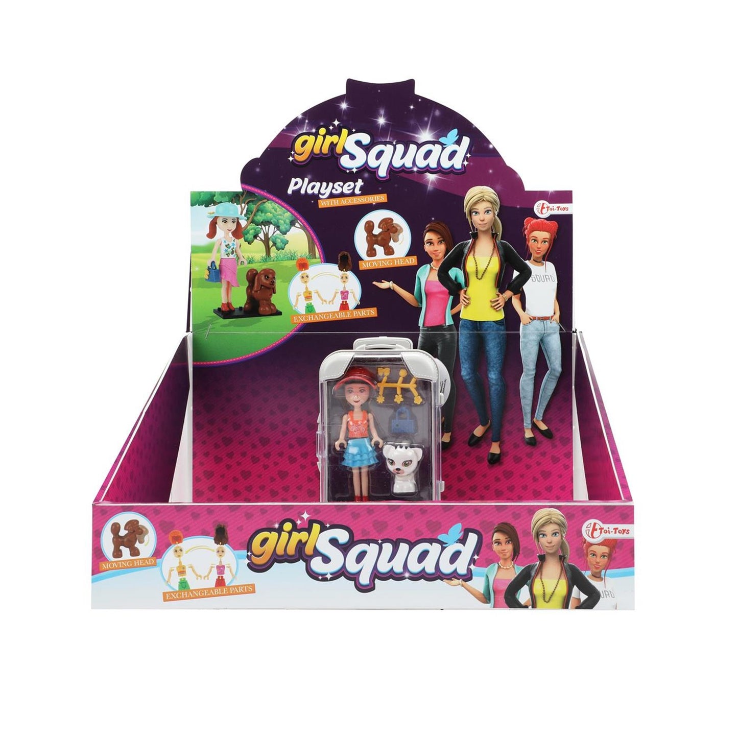 Toi-toys girl squad pop 10cm met accessoires