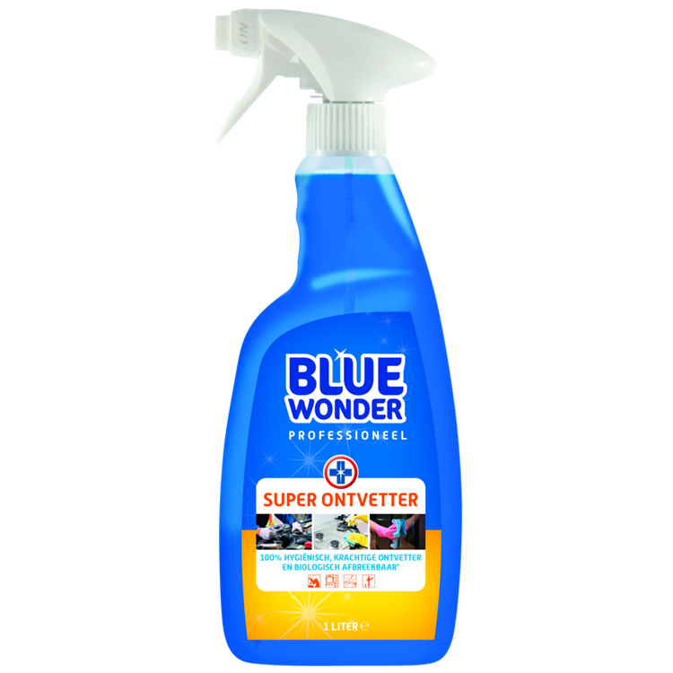 Blue wonder 1070320 - superontvetter 1l prof. 1l | 6 stuks