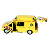 Kids globe die cast pull back ambulance met licht