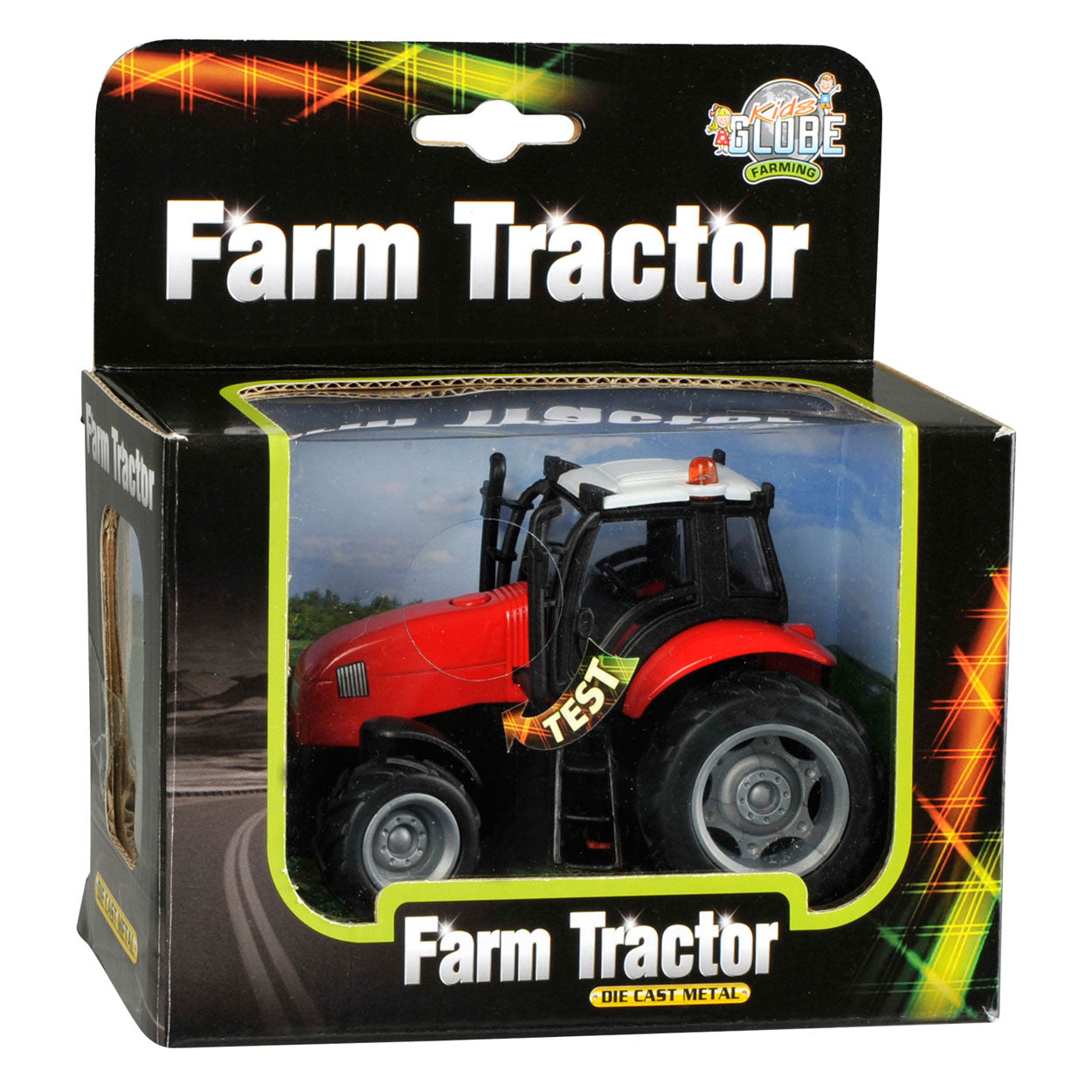 Kids globe tractor met licht en geluid, 1:32