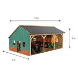 Kids globe landbouwloods hout voor 3 tractoren, 1:16 - afbeelding 4