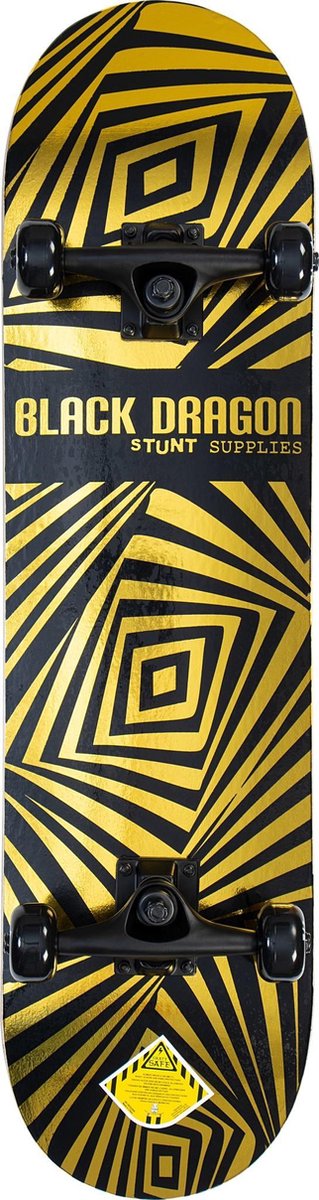 Black dragon skateboard - prism blox - goud zwart - 100kg one size