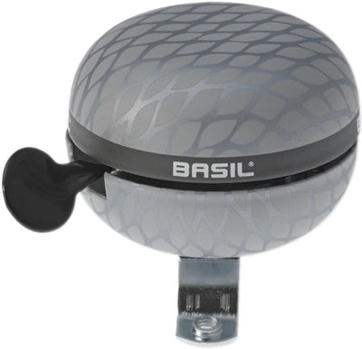 Basil Noir - fietsbel - 60 mm - zilver