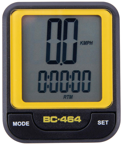 Contec fietscomputer cbc-464 ct computer cbc-464 wire, black neoyellow