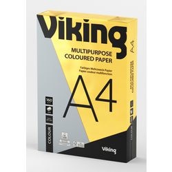 Gekleurd papier od 160g m2 a4 intense kleur geel