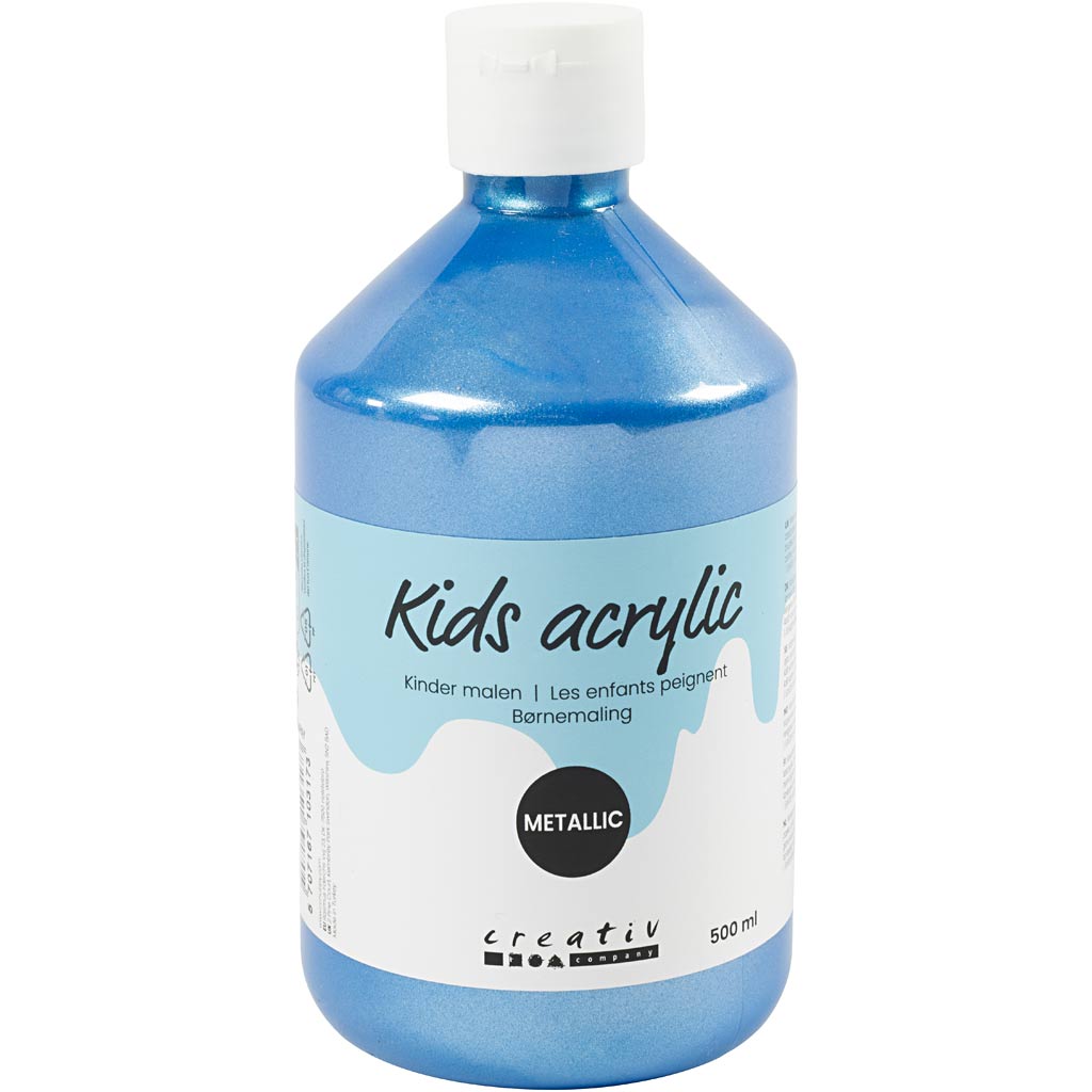 A-color acrylverf metallic, metallic, blauw, 500 ml 1 fles