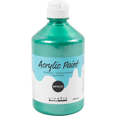 A-color acrylverf metallic, metallic, groen, 500 ml 1 fles