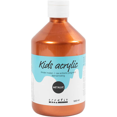 A-color acrylverf metallic, metallic, metallic koper, 500 ml 1 fles