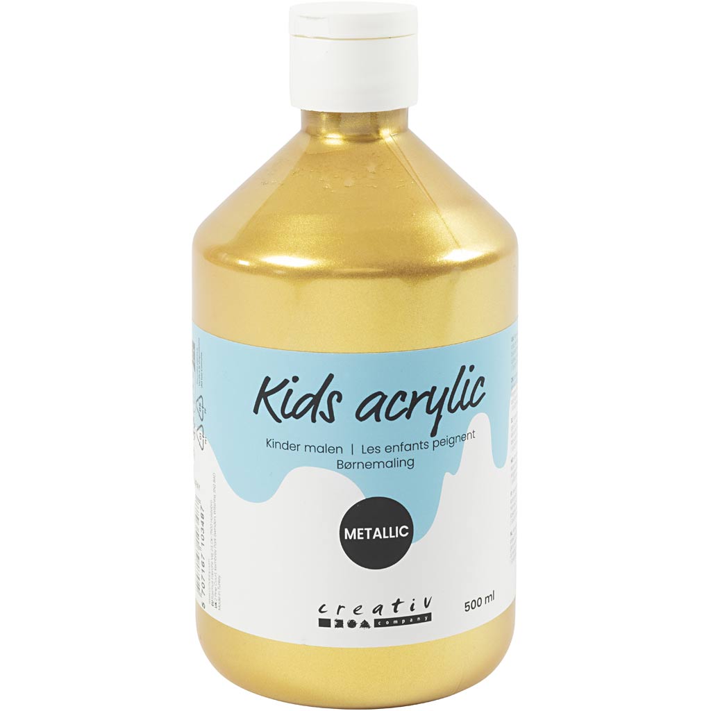 A-color acrylverf metallic, metallic, goud, 500 ml 1 fles