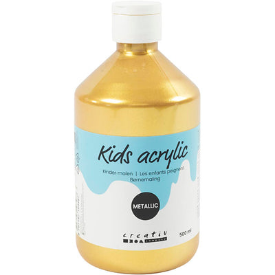 A-color acrylverf metallic, metallic, goud, 500 ml 1 fles
