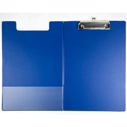 Klembord met omslag od pvc a4 23,5x34cm blauw papierklem insteekvak pennenlus