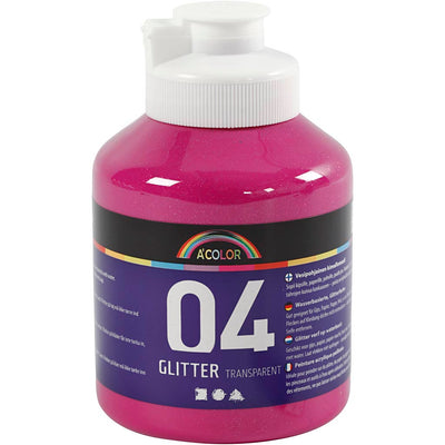 Creativ company https: www.cchobby.nl acrylverf-met-glitters-roze-500-ml-1-fles