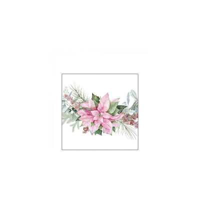 Ambiente servetten 25cm pink poinsettia