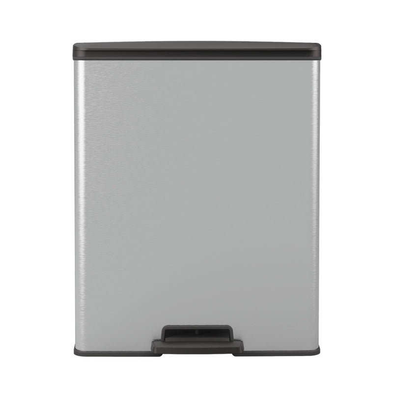 Curver decobin pedaalemmer 65l zilver metallic