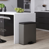 Curver pedaalemmer deco duo 26+26 l koelgrijs - afbeelding 1