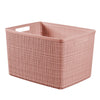 Curver opbergmand jute-look 20l roze