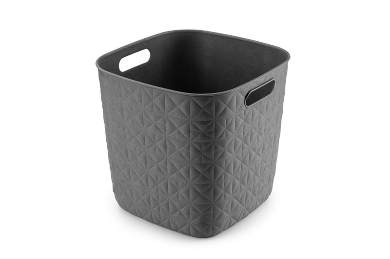 Curver softex opbergmand cube - 15l - antraciet