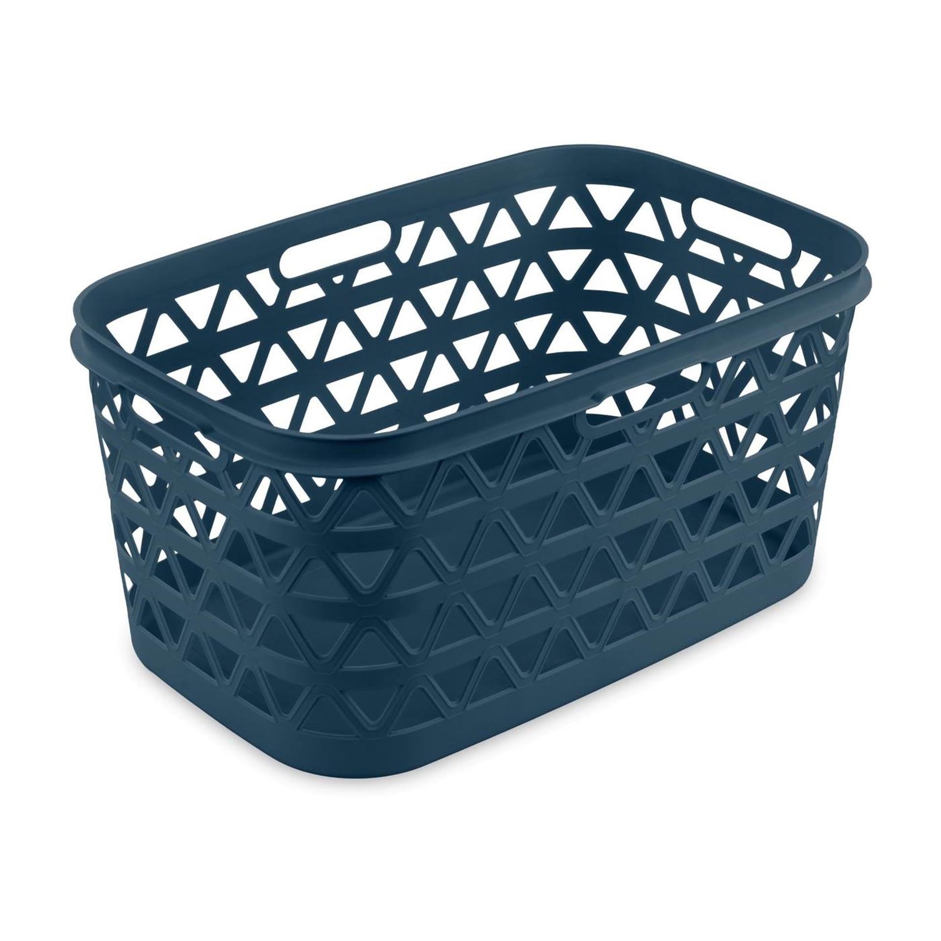 Curver oceana wasmand - 45l - 57,1x37,1x27,1cm - nachtblauw