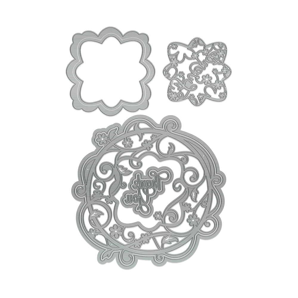 Tonic studios • essentials die set topper flourishing flower