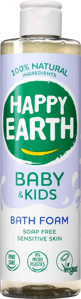 Happy earth badschuim voor baby en kids 300 ml