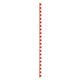 Gbc combbind bindruggen rood - a4 - 8 mm - 100 stuks
