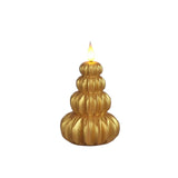 Ideas 4 seasons led kaars wax boom goud ø6,9xh12cm - afbeelding 1