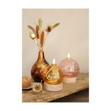 Ideas 4 seasons led olielamp oker met timer ø10xh13,5cm - afbeelding 2