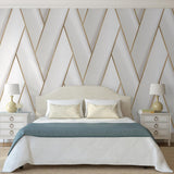 Dutch wallcoverings behang geometric wit en goudkleurig - afbeelding 3