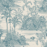 Dutch wallcoverings behang tropical beige en lichtblauw - afbeelding 2
