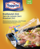 Toppits 1070766 - braadzakken 2in1 braadzakken maat l | 20 stuks