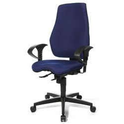 Bureaustoel eiger realspace synchroonmechanisme blauw