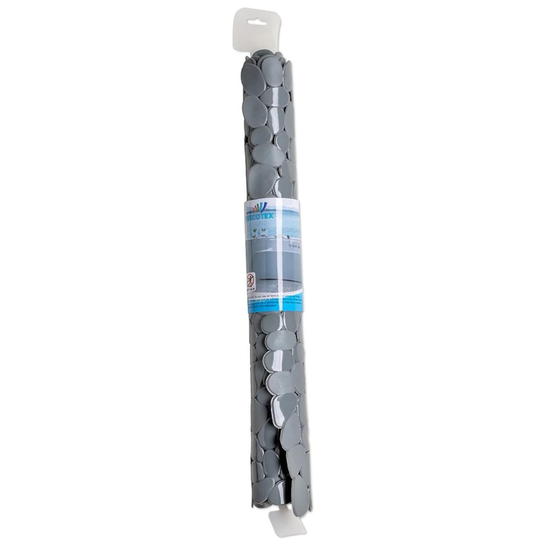 Wicotex douchemat antislip stones 53x53cm grijs