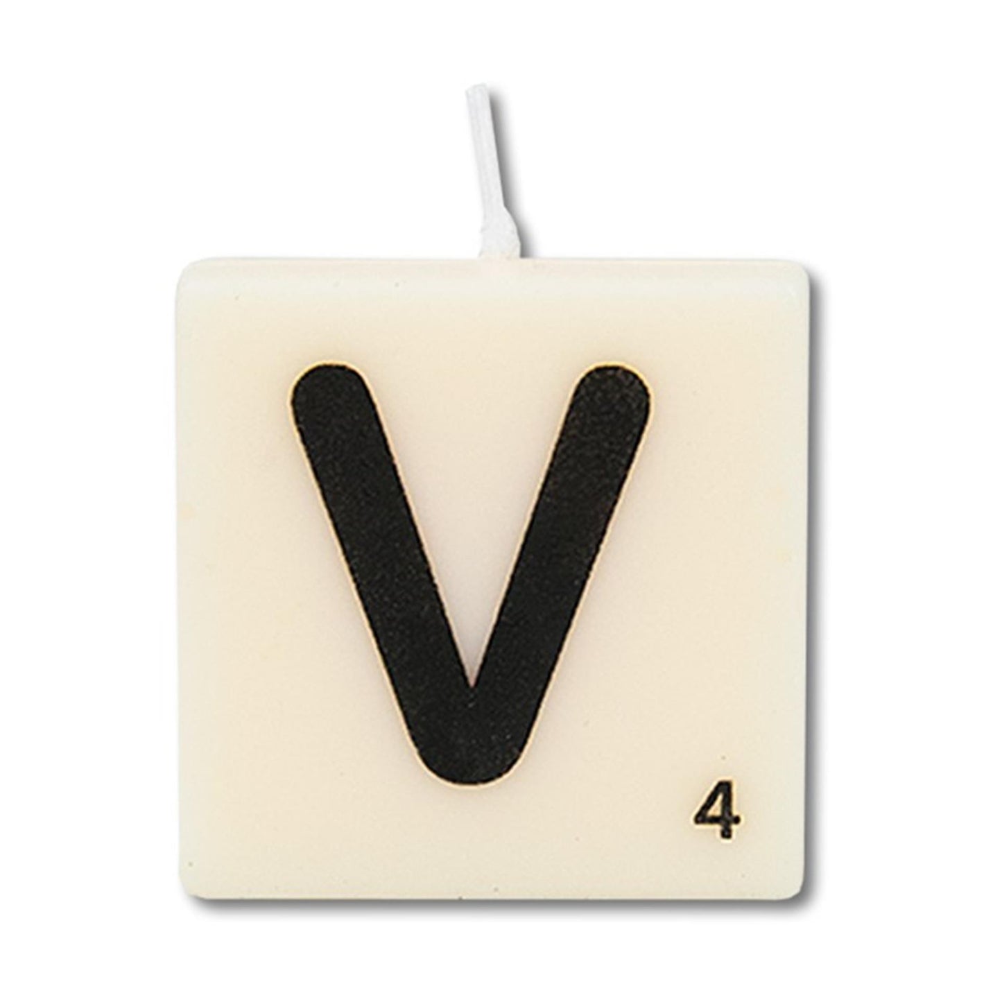 Paperdreams letter kaarsje letter v, set van 4