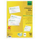 Sigel visitekaartjes a4 225 g m² glanzend satijn wit 40 vellen