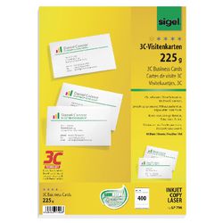 Abi visitekaartjes lp796 sigel 85x55mm 225g m2 ultrawit