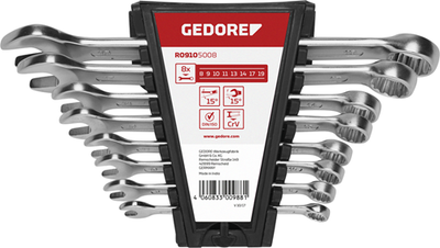 Gedore r09105008 | ringsteeksleutelset | 8 - 19 mm | metrisch | 8-delig - 3300988
