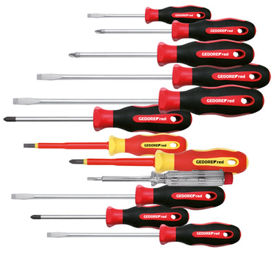 Gedore red | r38002012 | 2c-schroevendraaierset xxl | fl ph pz vde | 12-delig - 3301273
