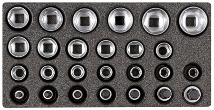 Gedore dopsleutelset 1 2” | 2 6 ct-module | 26-dlg - 3301708