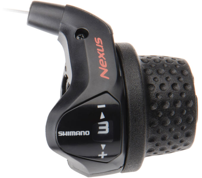 Draaiversteller 3 speed Shimano Nexus SL-3S41E met kabels en clickbox - zwart (werkplaatsverpakking)