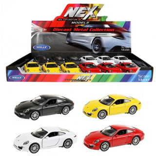 Welly auto die cast porsche 911 carrera s 4 assorti | 12 stuks