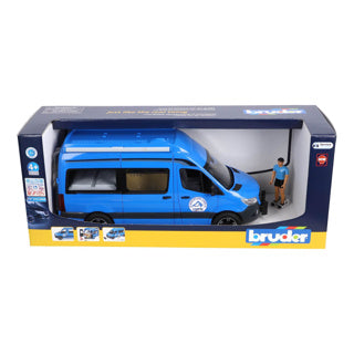 Bruder camper mercedes benz sprinter met chauffeur en accessoires
