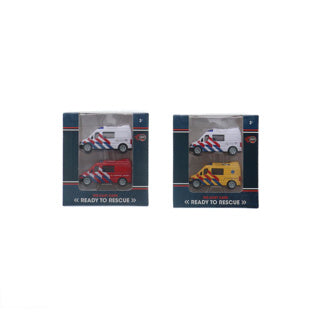 Rapid wheels diecast hulpdienstvoertuig 2 stuks assorti